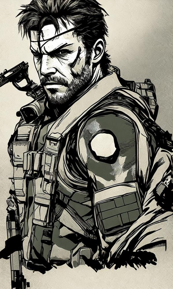 Solid Snake | Vector pen tool illustration for class. Can lo… | Flickr